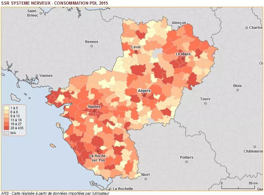 Carte SSR syteme nerveux