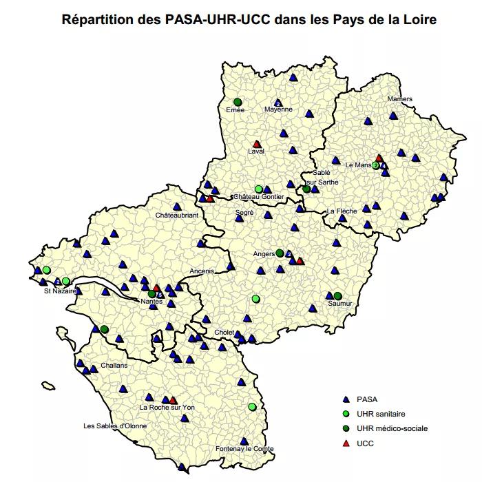 carte repartition pasa urh ucc