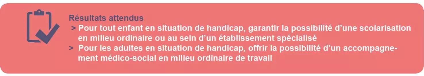 Résultats attendus