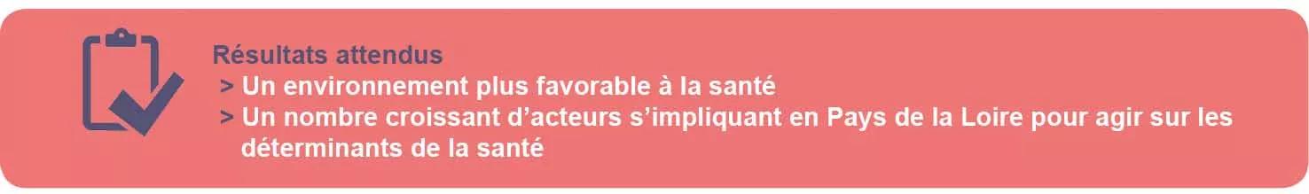 Résultats attendus