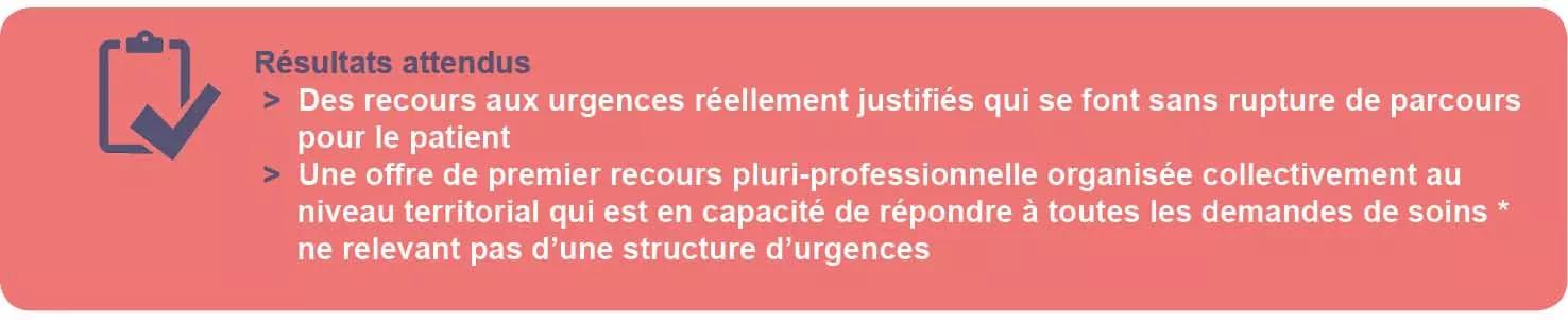 Résultats attendus