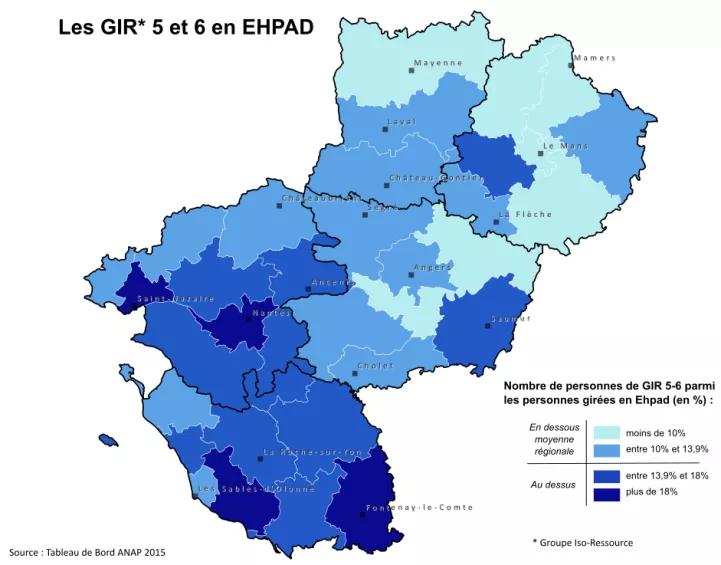 Carte GIR 5 et 6 EHPAD