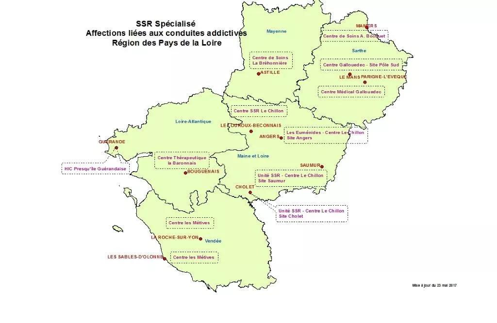 Carte SSR addictions