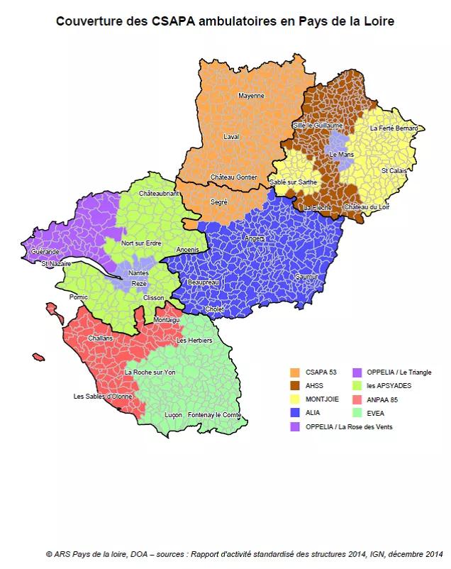 Carte couverture des CSAPA