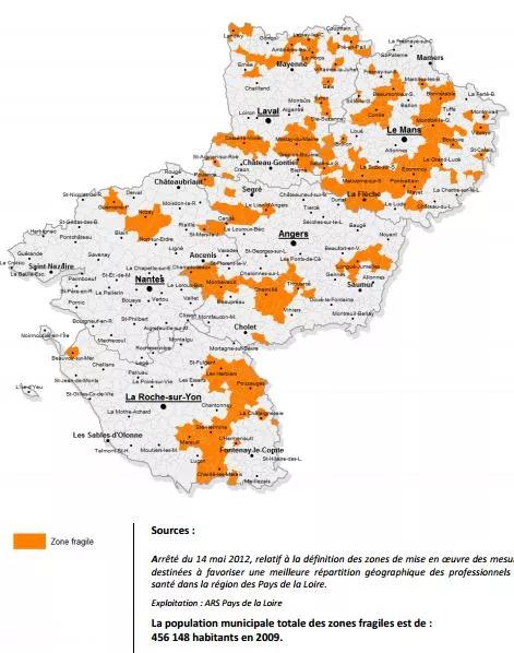 carte population totale des zones fragiles