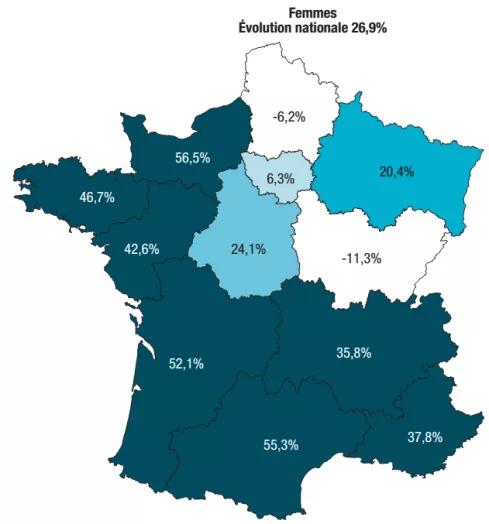 figure 4 carte evolution taux region 2