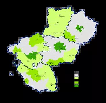 Repartition gynecologue pays de la loire